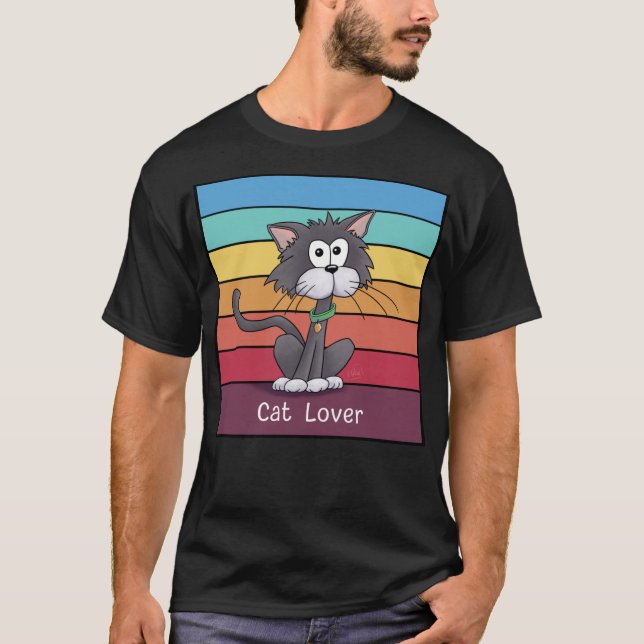 Camiseta Gato Festivo Lover (Frente)