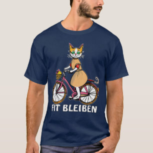 Camiseta Gato Fique em Forma Cômico Divertido Presente de B