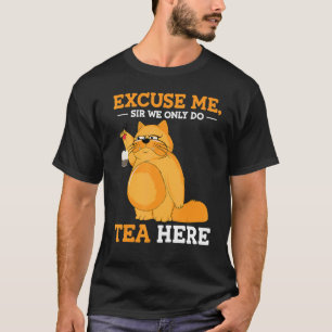 Camiseta Gato Fofinho e Irritado para Chá