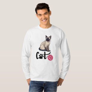 Camiseta gato fofo