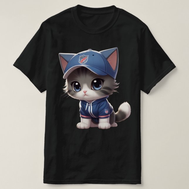 Camiseta gato fofo (Frente do Design)