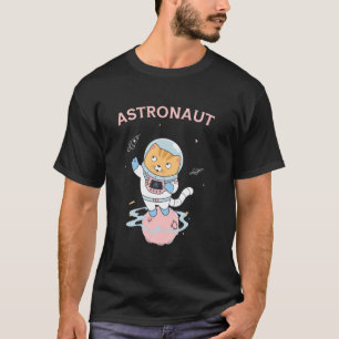 Camiseta Gato Fofo Astronauta - Design de Aventura Espacial