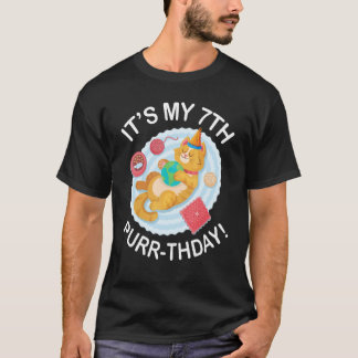 Camiseta Gato Fofo Brinquedos de Peixe para Dormir 7 Anos É