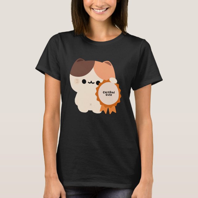Camiseta Gato Fofo Certificado (Frente)