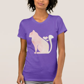 Camiseta Gato Fofo com Corações