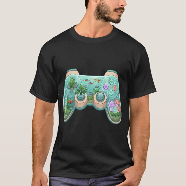 Camiseta Gato fofo com peixe (Frente)