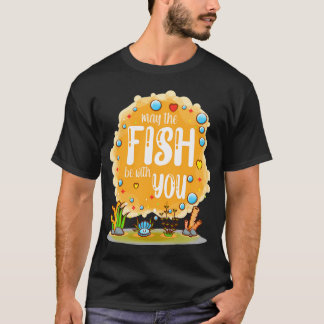 Camiseta Gato Fofo Com Peixe Dourado - Eu Te Amo Tanto