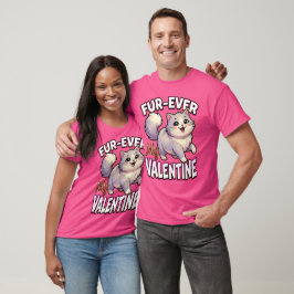 Camiseta Gato Fofo de São Valentim – Pelo-rito Meu Amor