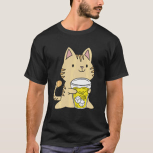 Camiseta Gato Fofo de Stand de Limonada Funny Limão Citrino