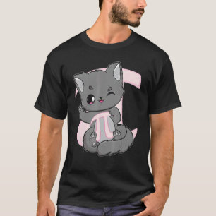 Camiseta Gato Fofo Dia Do Pi Felino Mia 3 14159 Neko Matemá