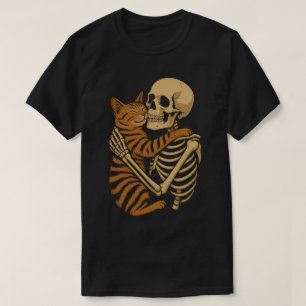 Camiseta Gato Fofo e Sinistro – Arte de Gatinho Abraçando E