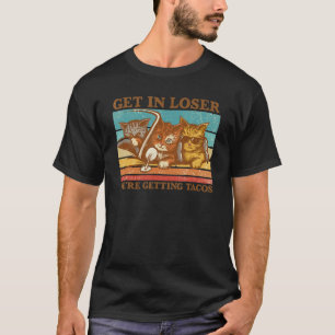 Camiseta Gato Fofo Entrar Perdedor Estamos Indo Comer Tacos