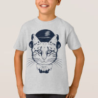 Gato Fofo Hipster Gatinho Divertido Presente