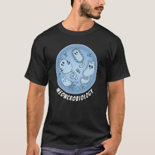 Camiseta Gato Fofo Meowcrobiologia Bactérias Microbiologia