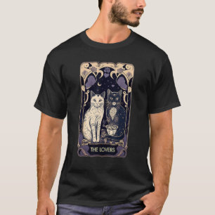 Camiseta Gato Fofo O Cartão Tarot dos Amantes Gato Cartão T