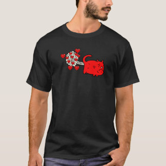 Camiseta Gato Fofo Peidando Corações
