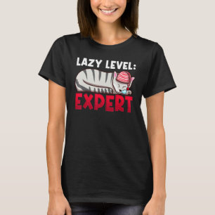 Camiseta Gato Fofo Perito Nível Preguiçoso