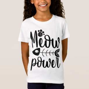 Camiseta Gato Fofo Poder Meow Peixe Pata Amor de G