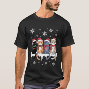 Camiseta Gato Fofo Rena de Natal