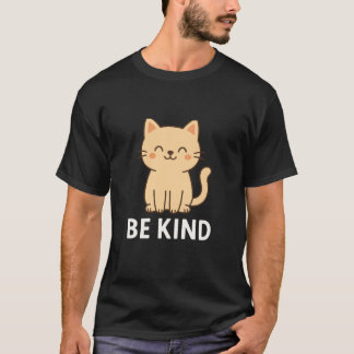 Camiseta Gato Fofo Seja Gentil Presente para Amantes de Ani