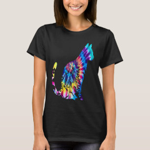 Camiseta Gato Fofo Tinta Floral Gato Legal