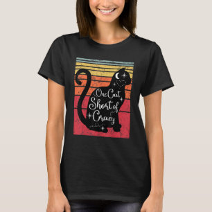 Camiseta Gato Fofo Vintage Retro Um Gato Curto De Louco Por