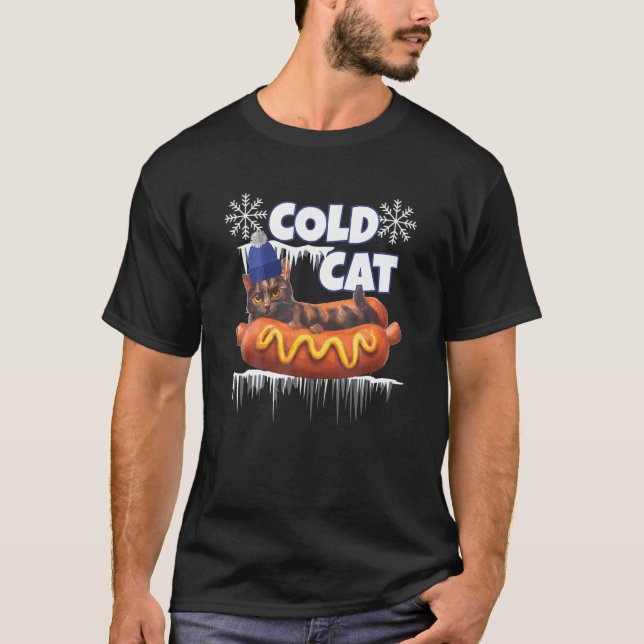 Camiseta Gato Frio de Inverno (Frente)