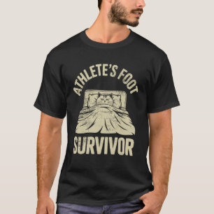 Camiseta Gato Fungo no Pé Sobrevivente de Pé de Atleta