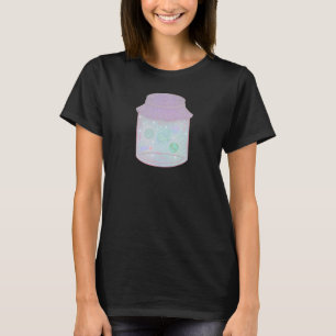 Camiseta Gato Galáxia em uma Jarra   Arte Kawaii de Gato Es