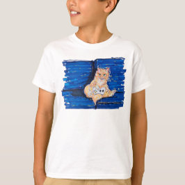 Camiseta Gato Gamer Ruivo