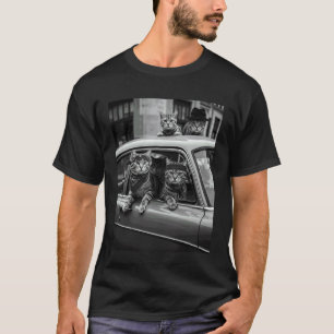 Camiseta Gato Gângster Presentes Engraçados de Gato Pai Kit