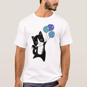 Camiseta Gato Gatinho Balões de Gatinhos Cachorros Gatos