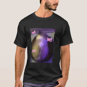 Camiseta Gato gatinho engraçado wi wi wi meme humor gen z
