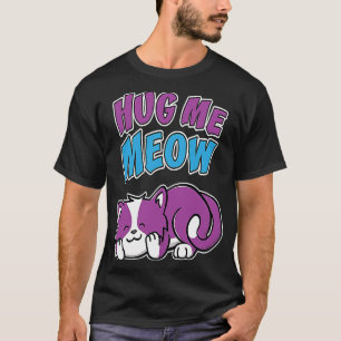Camiseta Gato Gatinho Gato Gatinho Roxo-Fofinho, Bonito E B