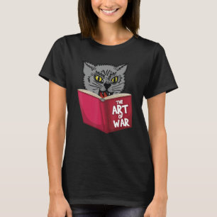 Camiseta Gato Gatinho Lendo Livro Arte De Um Animal Engraça