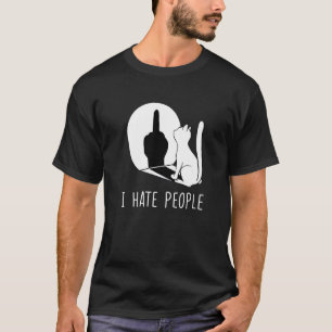 Camiseta Gato Gatinho Mal-Humorado Não Gosto de Gente Gato