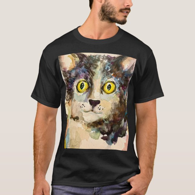 Camiseta Gato Gatinho Pet Maureen Girard Familiar (Frente)