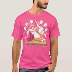 Camiseta Gato Gato Cinto Com Óculos De Sol, Boliches De Bri