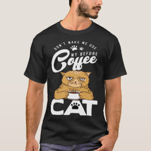 Camiseta Gato Gato Colega de Trabalho Café Drinker
