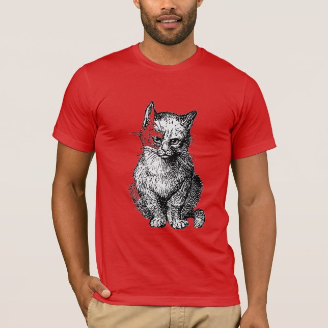 Camiseta Gato-gato-do-mato-rabugento (Frente)