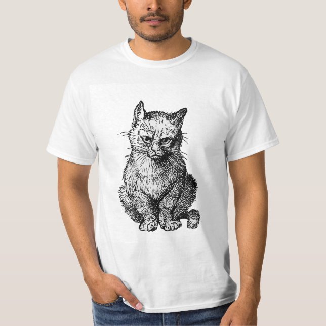 Camiseta Gato-gato-do-mato-rabugento (Frente)