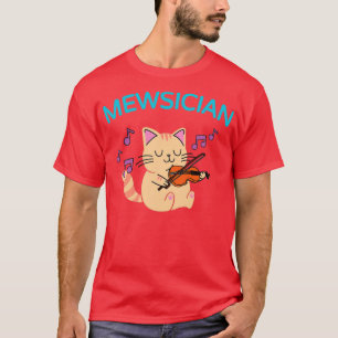 Camiseta Gato Gato Gato Bravo Brincando Violino