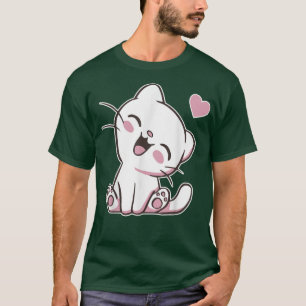 Camiseta Gato-Gato-Gato-Gato-Gato Adorável Kawaii Kitten