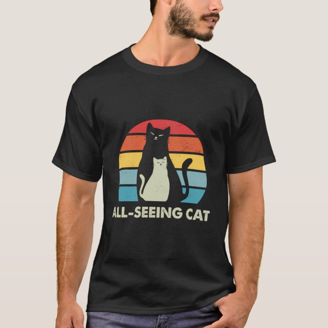 Camiseta Gato Gato Gato Gato Gato Gato Gato Gato Gato Gato  (Frente)