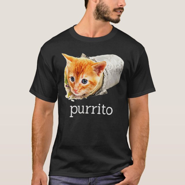 Camiseta Gato Gato Gato-Gato-Gato-Gato-Gato Purrito Burrito (Frente)