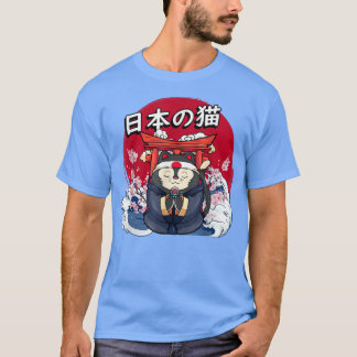 Camiseta Gato Gato Gato Gato Gato Gato Japonês Festival Jap