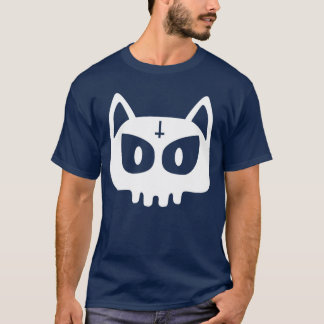 Camiseta Gato Gato-Gato-Gato-Gato Punk Rocha Skeleton Gótic