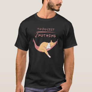 Camiseta Gato Gato Gato Gato Gelado Dormindo Em Um Hammock