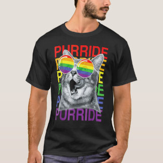 Camiseta Gato Gato Gato Gato-Orgulho gay Mês Sinalizador ar