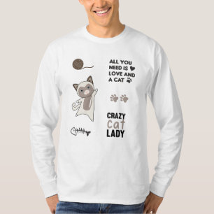 Camiseta Gato Gato Gato Gato Vestido Pintel Dito Penas